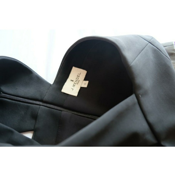 J Mendel bodycon dress with leather waist line - Picture 4 of 6